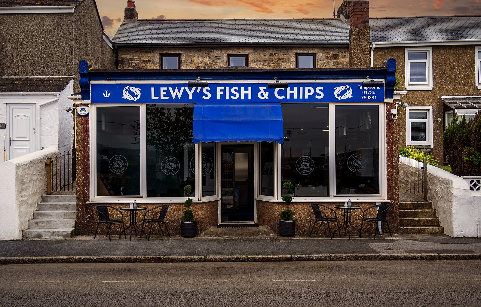 Lewy's Fish & Chips storefront, a Cornwall client venue