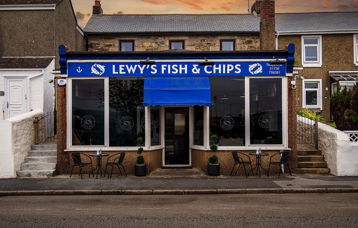 Lewy's Fish & Chips storefront, a Cornwall client venue